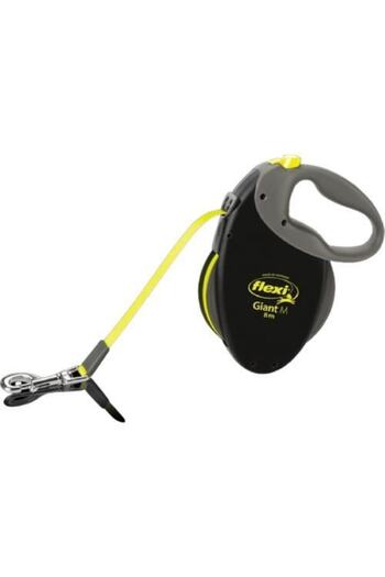Flexi Retractable Collar Neon Giant Yellow M 8 Mt