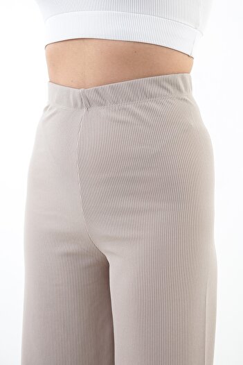TİGERS S Women's Flared Wide Leg Trousers