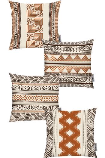 RİTMOHOME Scandinavian Ethnic 4-Piece 50x50 Throw Pillow Cover