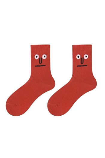BGK Colorful Face Patterned Tennis Socks