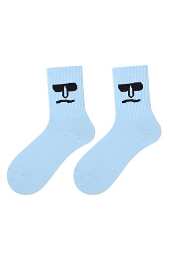 BGK Unisex Colorful Face Patterned Tennis Socks Single