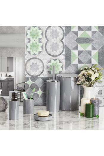 Prima Nova Primanova Lenox 5-Piece Bathroom Accessory Set - Gray