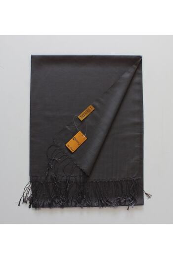 Mısırlı Anthracite Cocoon Shawl - Silk Look Design