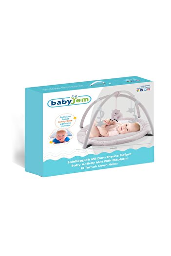 Babyjem Oyun Halısı Fil Mavi