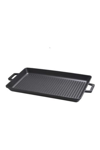 Lava Cast Iron Grill Pan with Metal Handle Size 26x45 Cm Lvecogt2645