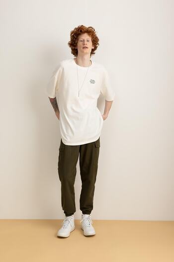 DeFacto Jogger Slim Fit Cargo Pocket Trousers