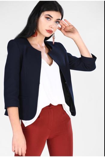 ZARAZA Three-Quarter Sleeve Jacket
