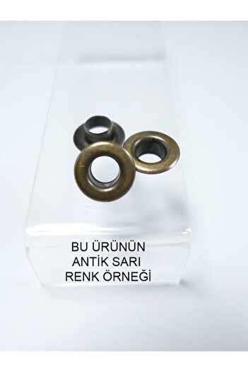 Klinkshop No 26 Eyelet Hammer Application Apparatus and 15 Pieces 11 Mm Antique Yellow Eyelet Kit - Stainless Brass