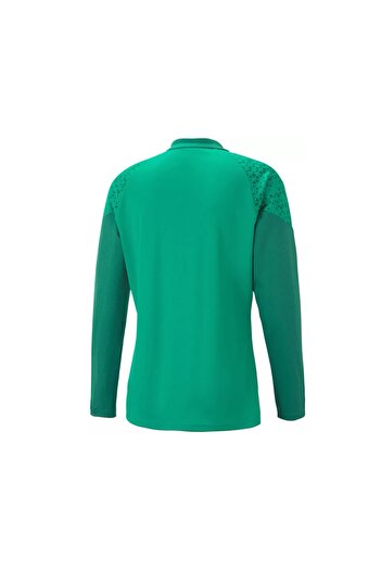 Puma Teamcup Training 1/4 Zip Top Men's Football Long Sleeve Training Top65798205 Green