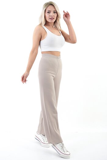 TİGERS S Women's Flared Wide Leg Trousers
