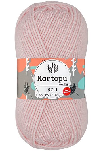Kartopu No:1 Anti-pilling El Örgü Ipi Bebe Pembe K255