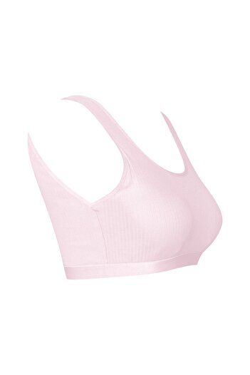 HNX Pink Camisole Thick Strap Padded Women's Bustier