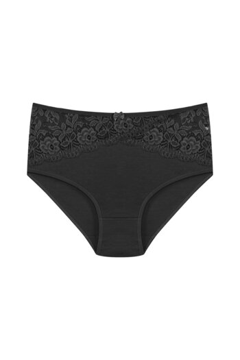 HNX Black Inverted V Lace Bato Women's Panties