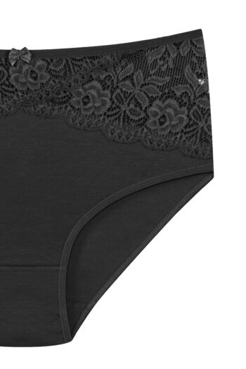 HNX Black Inverted V Lace Bato Women's Panties