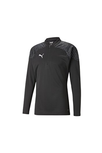 Puma Teamcup Training 1/4 Zip Top Men's Football Long Sleeve Training Top65798203 Black