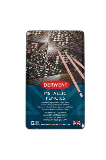 Derwent Metallic Pencils Set of 12 2305599