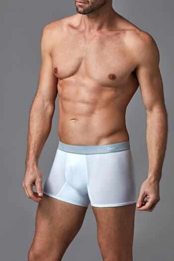 Dagi Men's White Micro Modal Boxer