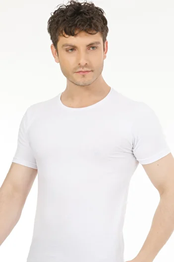 Onurel 2-Piece Cotton Lycra Men's O-Neck Half Sleeve Badi Athlete