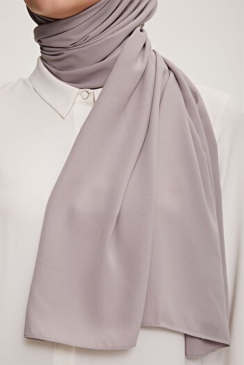 Armine Trend Medina Silk Shawl - Atsmıs-9903 Silver