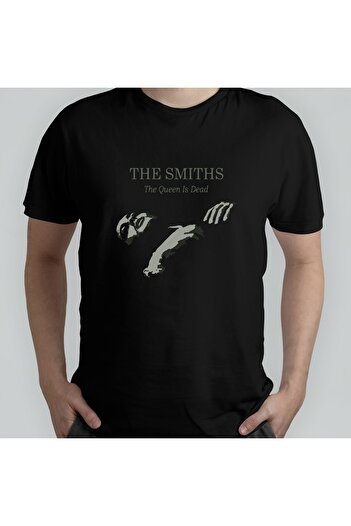 Pixxa The Smiths - Queen Is Dead 100% Cotton Crew Neck T-shirt Μοντέλο - 1