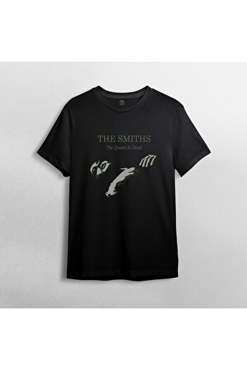 Pixxa The Smiths - Queen Is Dead 100% Cotton Crew Neck T-shirt Μοντέλο - 1
