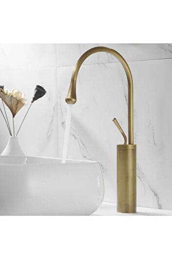 Fause High Bowl Sink Faucet Pelicano Antique Antique Ksl105-a