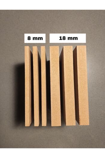 Zen Mozaik Ham Mdf Levha 15x15 Cm Kare 18mm Kalınlık - Boyanabilir Ahşap Pano