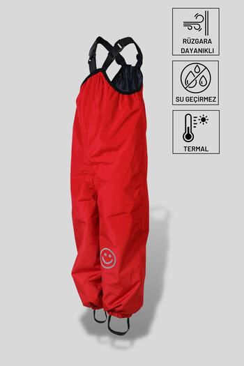 Belkızın Atölyesi Strappy Red Thermal Jumpsuit