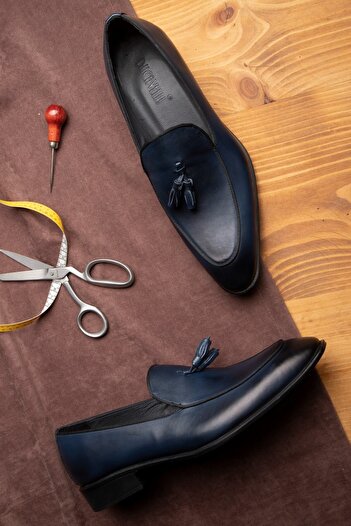 Ducavelli Smug Hakiki Deri Erkek Klasik Ayakkabı, Loafer Klasik Ayakkabı, Makosen Ayakkabı