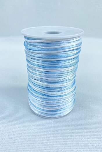 Hobigram 5 metri Floş Satin Ip Ribbon Floss Colier Brăţară Floss Blue Shades Rastignac 5 Metri – Floss pentru împletire – Örg