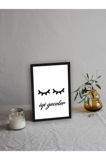 Wooden Factory Written Black Frame Look Wooden Wall Painting