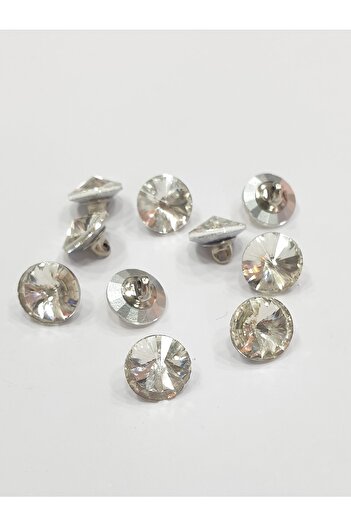 CRYSTALSHOP 10mm Crystal Rhinestone Button (100 AD)