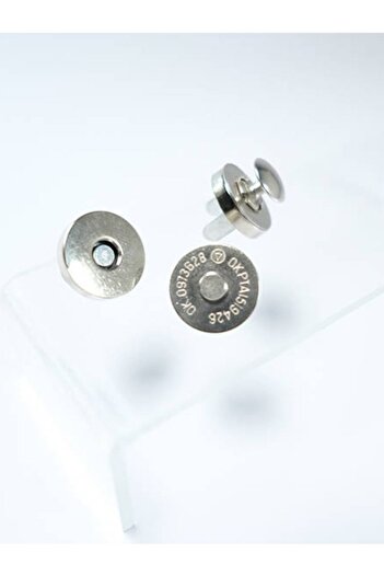Klinkshop Magnetic Snap Bag Lock and Hammer Application Apparatus - 18,5 Mm 2 Pieces Nickel Color Snaps