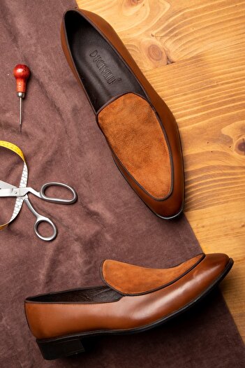 Ducavelli Elegant Hakiki Deri Erkek Klasik Loafer Klasik Makosen Ayakkabı