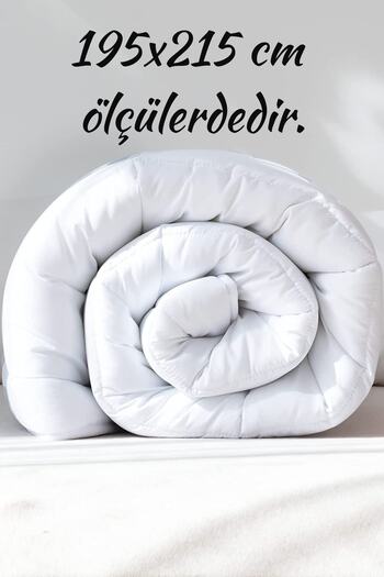 Elyaf Sepeti 2 Pieces Microfiber Double Quilt Microsoft Washable Seasonal Microfiber Quilt 195x215 Cm