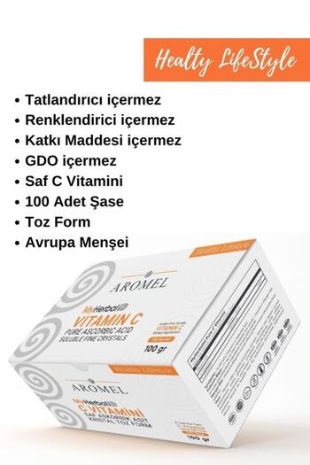 Aromel Vitamin C 100 Chases Ascorbic Acid German Origin 100 Gr Extra Pure