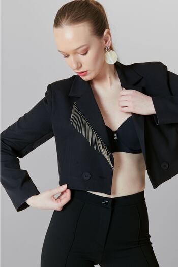HAKKE Short Chain Lined Jacket