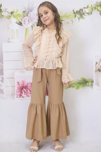 Fox Life Kids Girl's Flared Leg Suit Flk126- (Age 5-8)