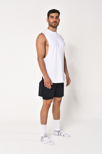 Whitefin Black Tights Shorts