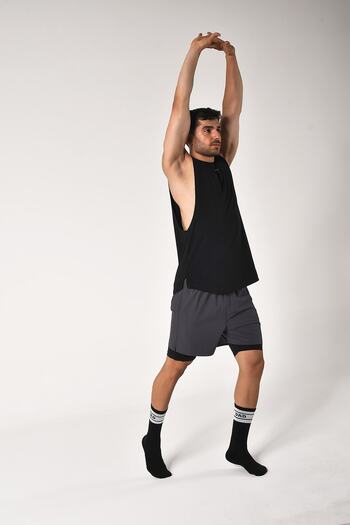Whitefin Tights Shorts Gray