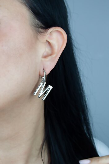 Liveyn Design Letter Earrings Letter M