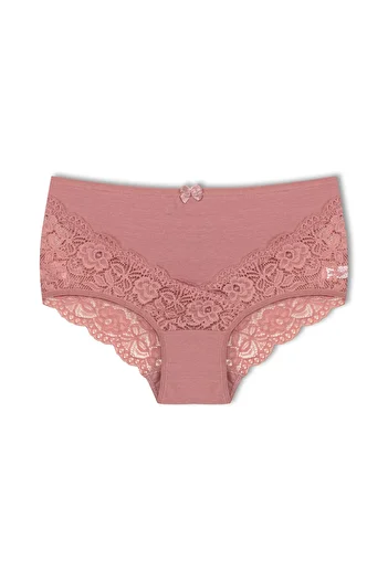 HNX Γυναικεία εσώρουχα Mink Lace Ψηλόμεση Plus Size
