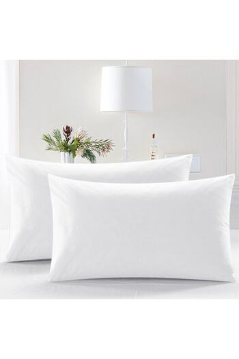 CAQQA 2 Pieces Cotton Fabric Bead Silicone Pillow 900 gr