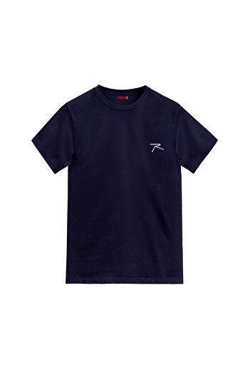 raru Чоловіча футболка Agntıo Navy Blue - 100% бавовна