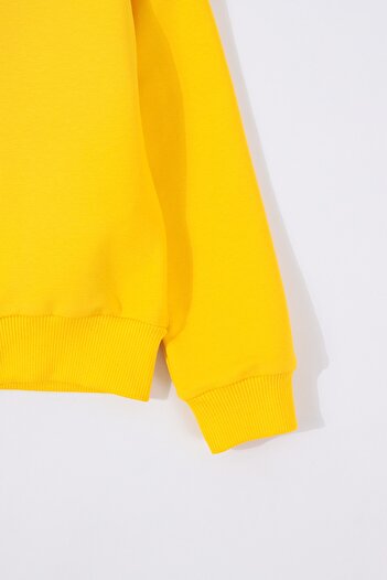 Mavipink Kız Çocuk Fermuarlı Kapüşonlu Pamuklu Sweatshirt
