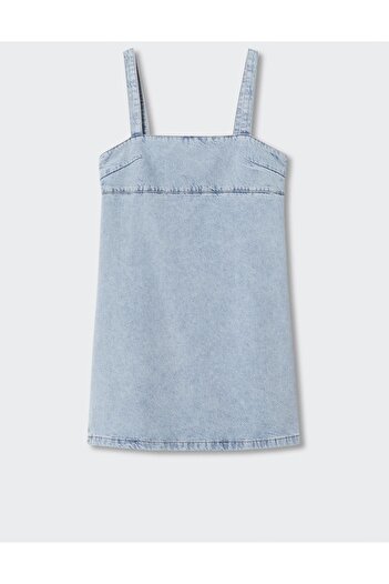 MANGO Woman Rochie din denim lyocell pentru femei Mango