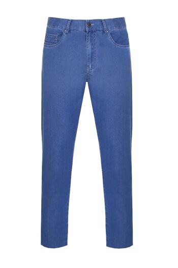 PAUL&SHARK Men's High Waist Slim Casual Blue Pants 21414204-014