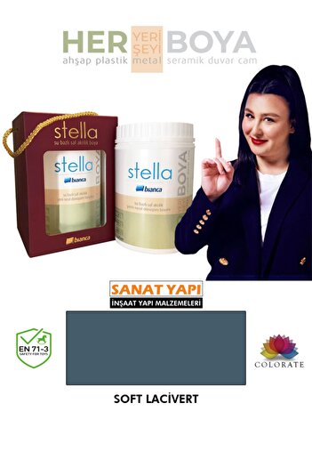Bianca Stella Su Bazlı Akrilik Boya Soft Lacivert