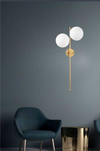 BSA LIGHTING Sedef 2'li Eskitme Kaplamalı Modern Aplik