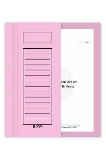 Kaya Half Cover Cardboard Ring Binder Pink 2ndQuality 50 Pieces Pack